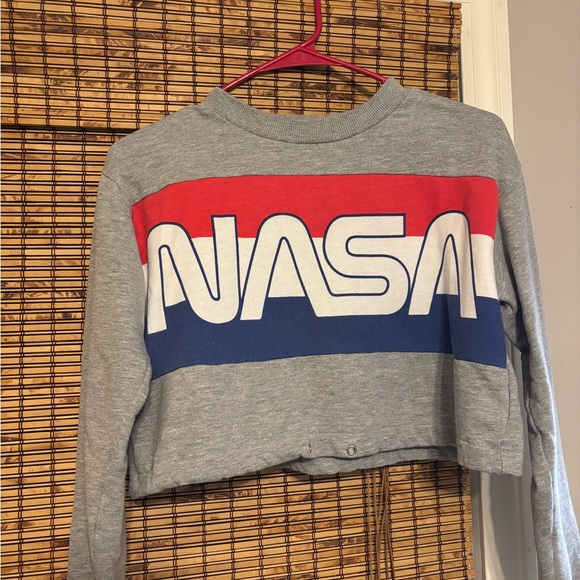 Gray NASA Cropped Sweatshirt Jennyfer Small - Picture 3 of 9